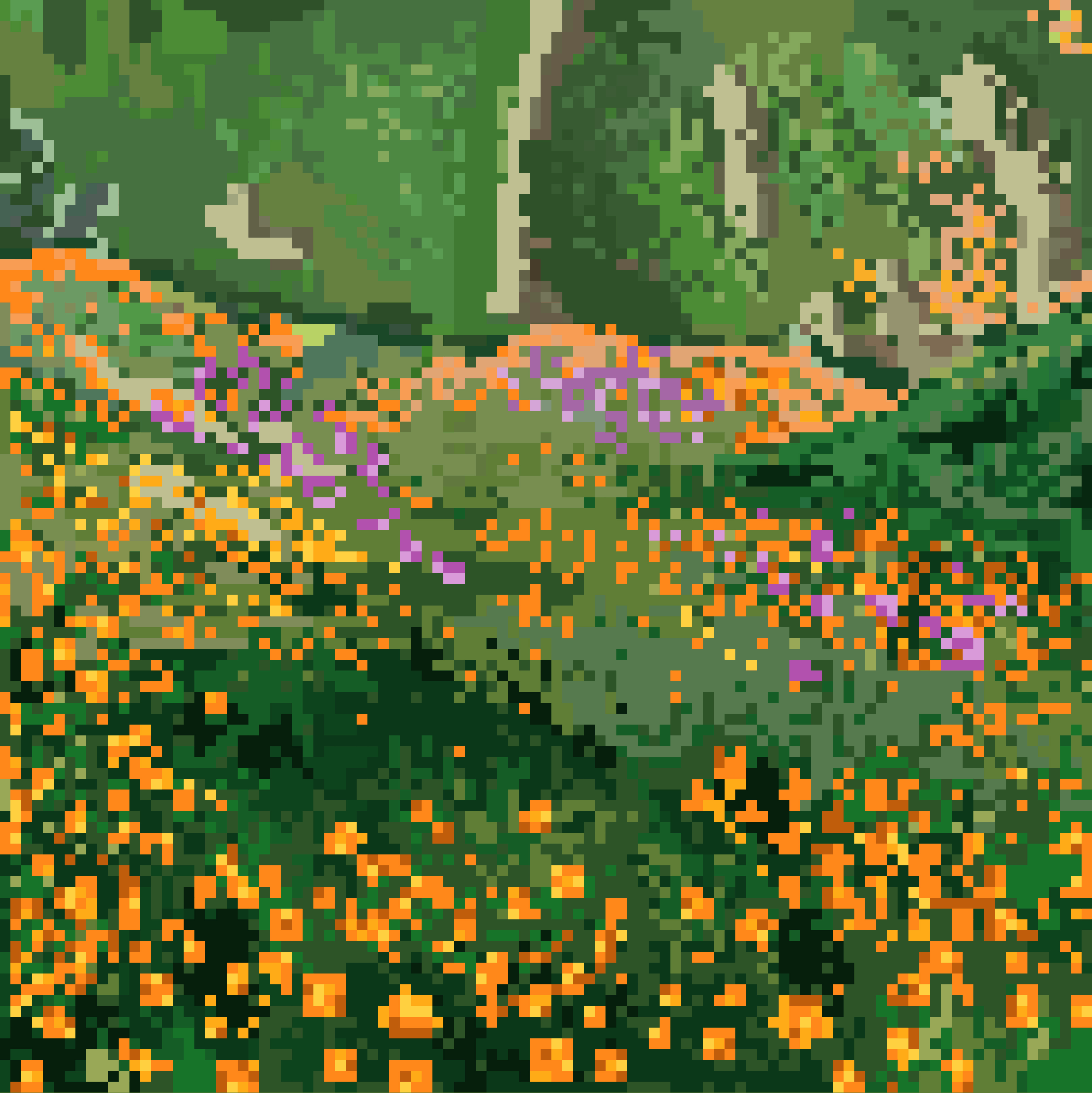 Paysage en pixel